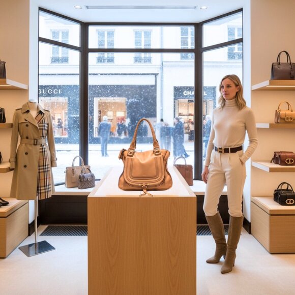 Chloé Marcie Large Camel Bag - Picture 13 of 13